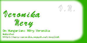 veronika mery business card
