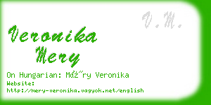 veronika mery business card